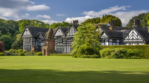 A view of the south front at Speke Hall, Liverpool
